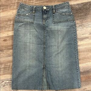 Denim Pencil Skirt